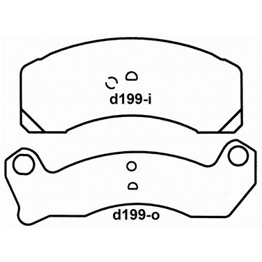 Disc Brake Pad Set WB PD199