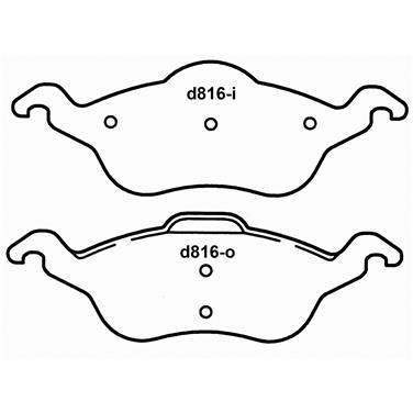 Disc Brake Pad Set WB PD816