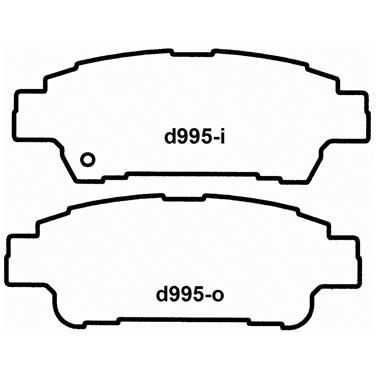 Disc Brake Pad Set WB PD995