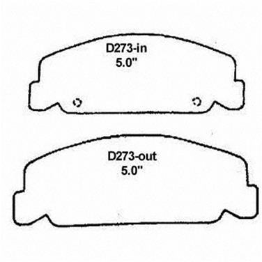 Disc Brake Pad Set WB QC273