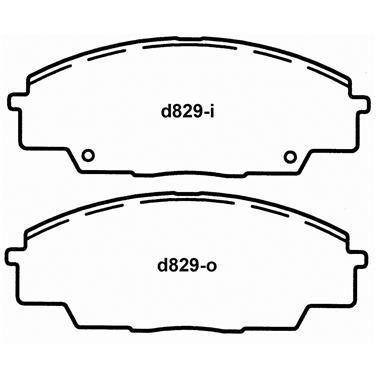 Disc Brake Pad Set WB QC829