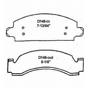 Disc Brake Pad Set WB SX149