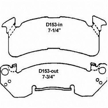 Disc Brake Pad Set WB SX153