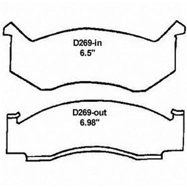 Disc Brake Pad Set WB SX269