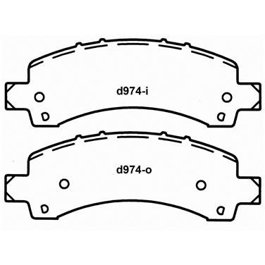 Disc Brake Pad Set WB SX974