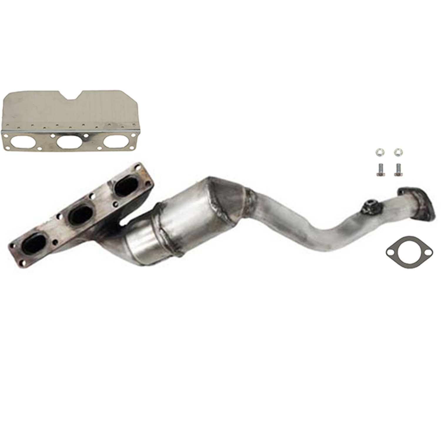 2005 BMW 325i Exhaust Manifold with Integrated Catalytic Converter
