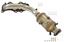 Exhaust Manifold with Integrated Catalytic Converter EA 40943