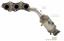 Exhaust Manifold with Integrated Catalytic Converter EA 40944