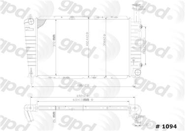 1993 Ford Taurus Radiator GP 1094C