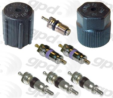 2011 Audi A6 A/C System Valve Core and Cap Kit GP 1311683