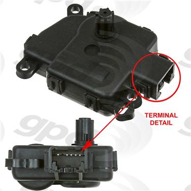 2012 Ford Escape HVAC Recirculation Door Actuator GP 1712294