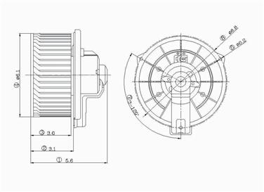 1997 Mazda MPV HVAC Blower Motor GP 2311263