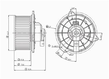 HVAC Blower Motor GP 2311510