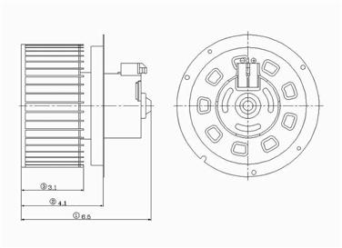 2001 Ford Ranger HVAC Blower Motor GP 2311519