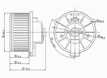 HVAC Blower Motor GP 2311527