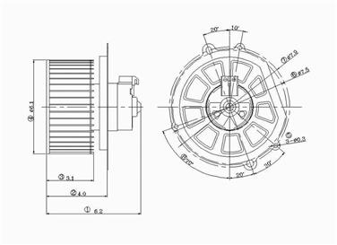 HVAC Blower Motor GP 2311529