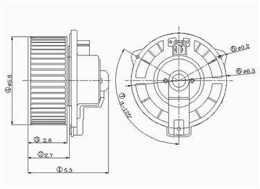 2000 Mitsubishi Montero Sport HVAC Blower Motor GP 2311539