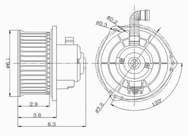 1999 Nissan Pathfinder HVAC Blower Motor GP 2311543