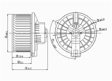 2005 Toyota Tundra HVAC Blower Motor GP 2311562