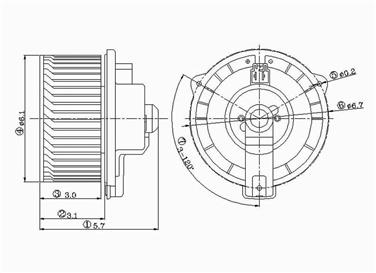 1998 Toyota Sienna HVAC Blower Motor GP 2311563