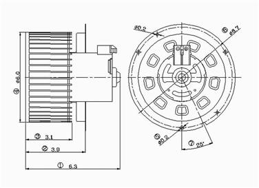 HVAC Blower Motor GP 2311565