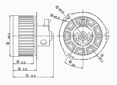 HVAC Blower Motor GP 2311567