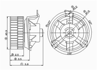 2000 Chrysler Town & Country HVAC Blower Motor GP 2311568