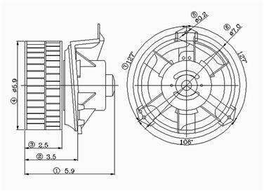 2002 Chrysler Town & Country HVAC Blower Motor GP 2311569