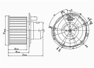 1993 Cadillac Fleetwood HVAC Blower Motor GP 2311578