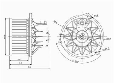 2005 Pontiac Aztek HVAC Blower Motor GP 2311588