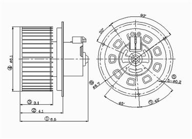 HVAC Blower Motor GP 2311596