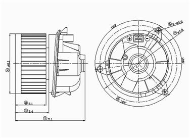 2006 Ford Focus HVAC Blower Motor GP 2311602