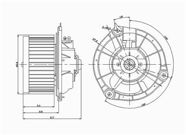 2008 Buick Allure HVAC Blower Motor GP 2311604