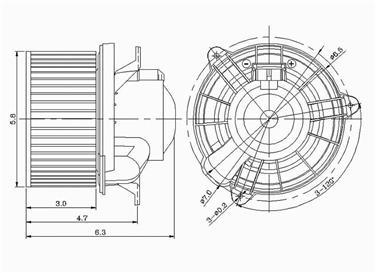 2010 Lincoln Town Car HVAC Blower Motor GP 2311618