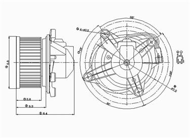 2000 Chrysler Cirrus HVAC Blower Motor GP 2311621