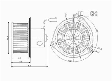 HVAC Blower Motor GP 2311626