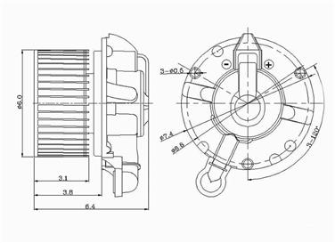 2003 Ford Thunderbird HVAC Blower Motor GP 2311628