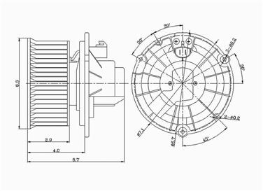 2006 Ford Expedition HVAC Blower Motor GP 2311629