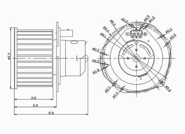 HVAC Blower Motor GP 2311634