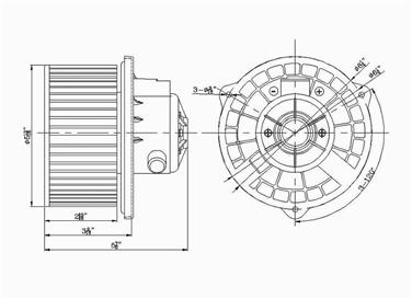 2001 Kia Rio HVAC Blower Motor GP 2311637