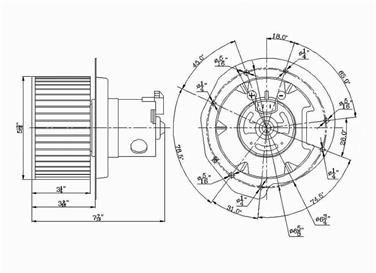 HVAC Blower Motor GP 2311639