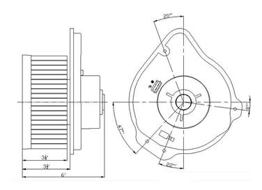 2003 Volvo C70 HVAC Blower Motor GP 2311653