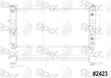 2004 Chevrolet Suburban 2500 Radiator GP 2423C