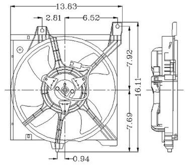 Engine Cooling Fan Assembly GP 2811255