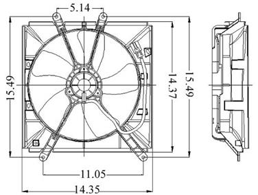 Engine Cooling Fan Assembly GP 2811256