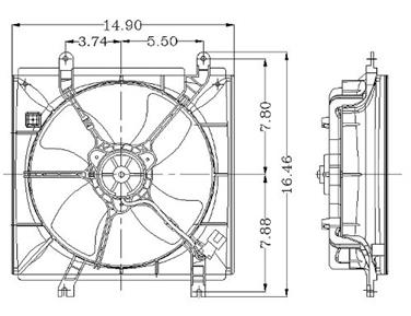 Engine Cooling Fan Assembly GP 2811258