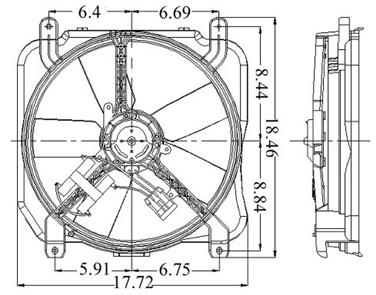 1993 Oldsmobile 98 Engine Cooling Fan Assembly GP 2811260