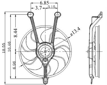 Engine Cooling Fan Assembly GP 2811264