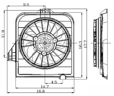 Engine Cooling Fan Assembly GP 2811278