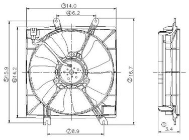 Engine Cooling Fan Assembly GP 2811303